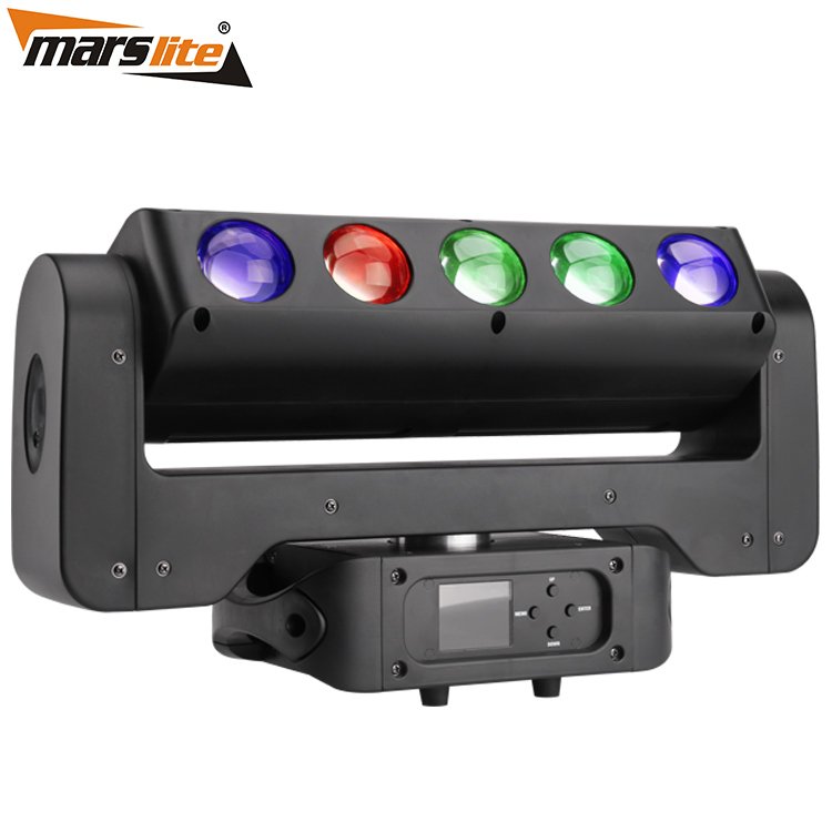 Haz de luz con cabezal móvil RGBW 4 en 1 con combinación de maquinilla de afeitar y estroboscópico RGB MS-CMB40-5RGB