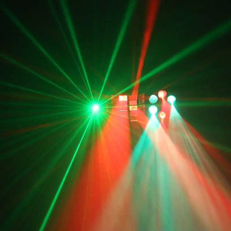 Radio Strobe Gobo Laser Derby Wash Effect Stage Light MS-CB08