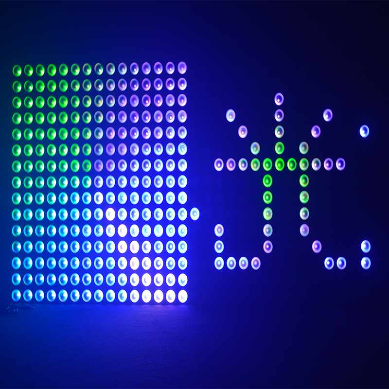 Светодиодная матричная ослепляющая лампа RGBW 4IN1 10 Вт, 25*10 Вт, четырехцветная MS-MQD25