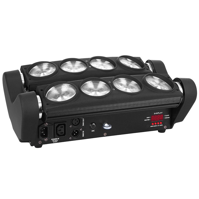 ضوء LED عنكبوت متحرك برأس Dsico MS-SP8W