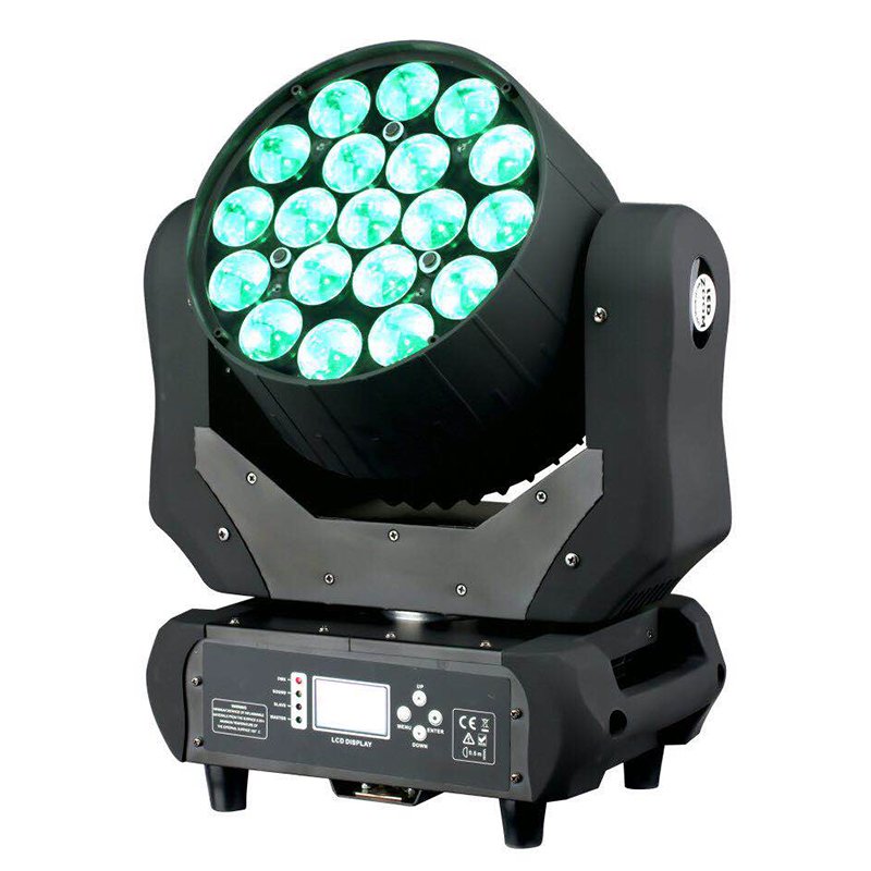 ضوء LED متحرك للرأس زووم 19X12W RGBW MS-1912