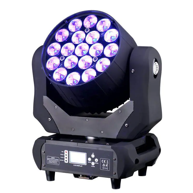 LED Moving Head Light Zoom 19X12W RGBW MS-1912