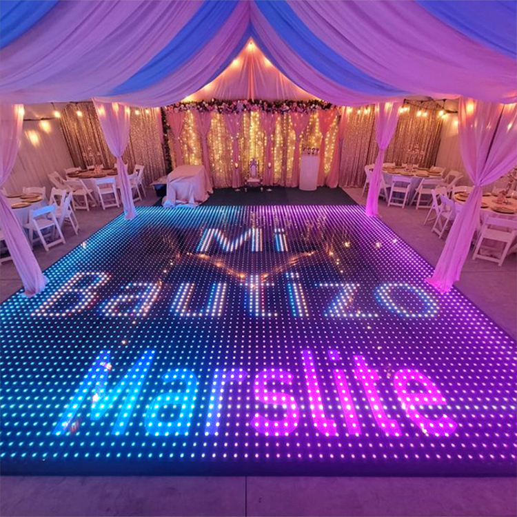 Pixel Dance Floor Wedding Pista De Baile Led Video Dj Lights Portable Matrix Panel Piste De Danse Lumineuse Led Digital Dance Floor