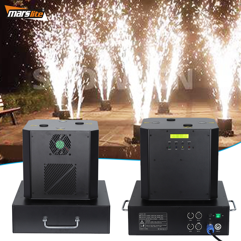 1300W Dual Head Rotate Cold Fireworks Spark Sparkuler Wedding Party Stage Spin Cold Spark Machine