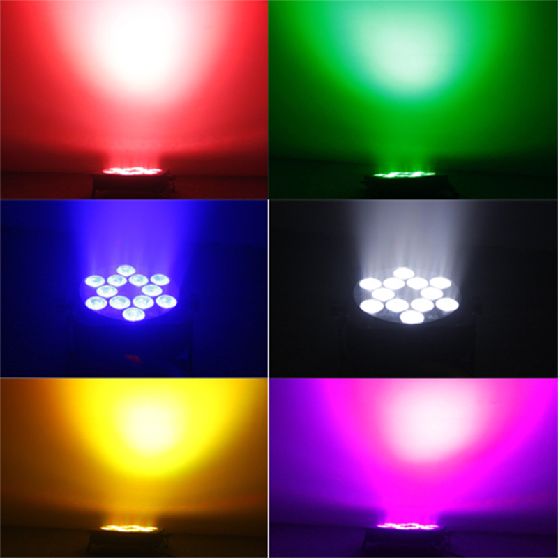 Светодиодный плоский сценический светильник 12*18 Вт RGBWAUV 6IN1 MS-CP612