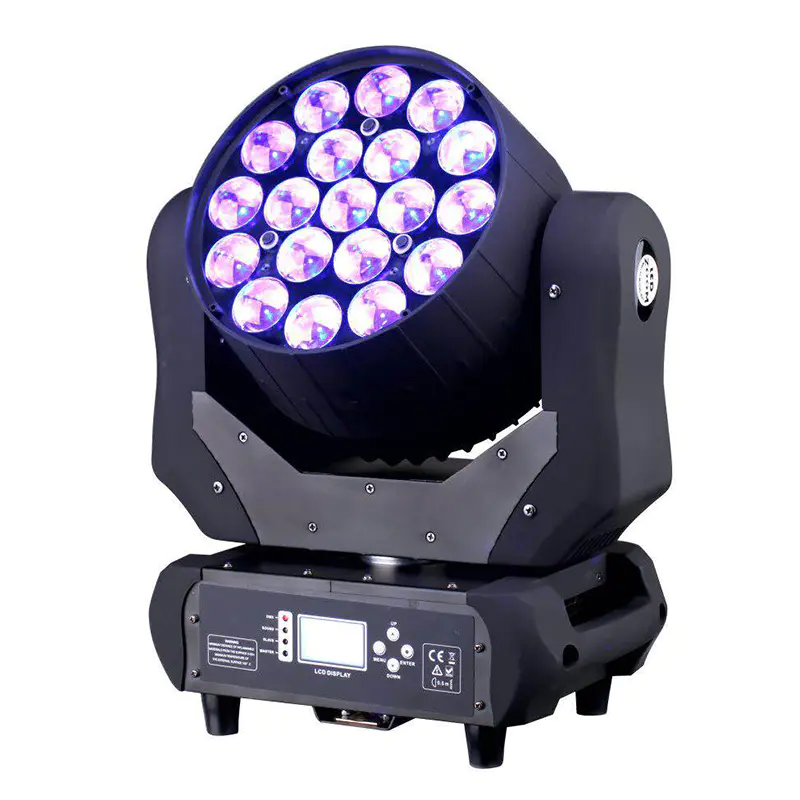 LED Moving Head Light Zoom 19X12W RGBW MS-1912