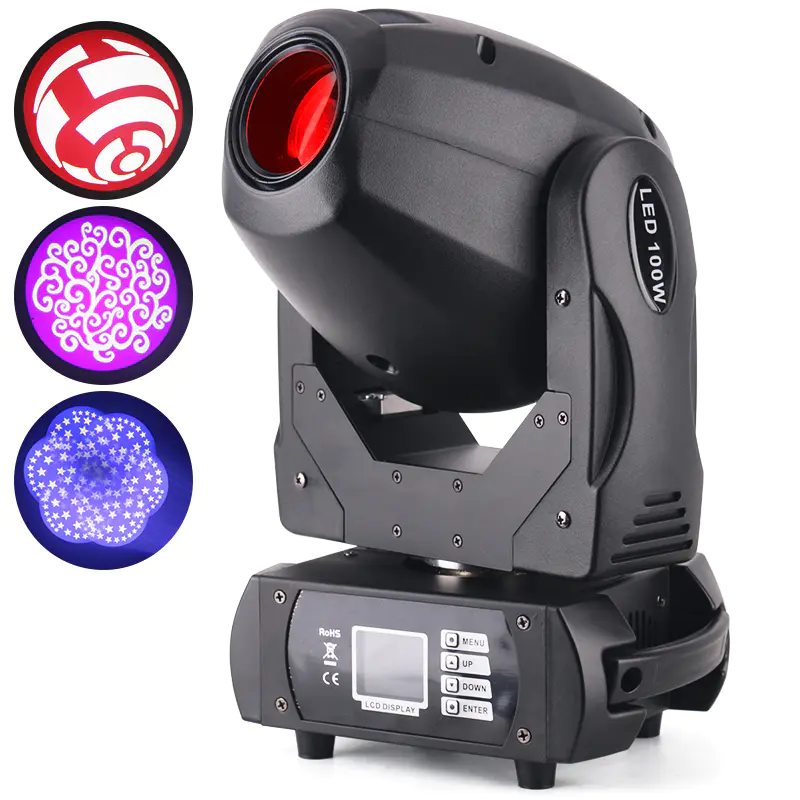 DJ 100W DMX Mini LED Moving Head Spot Light MS-MG100