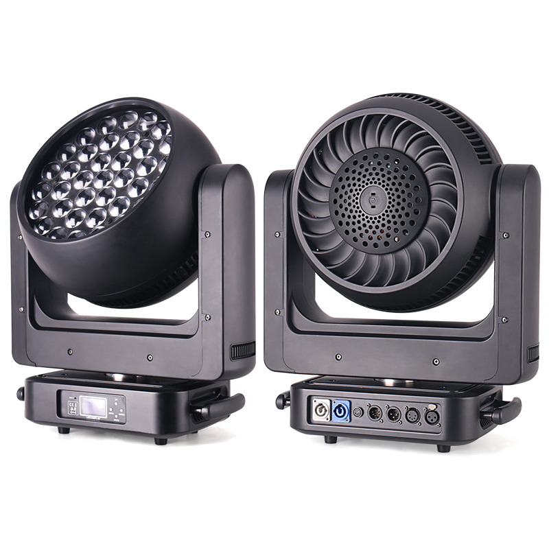 Новый светодиодный прожектор с подвижной головкой RGBW 37x20 Вт/25 Вт MS-3720
