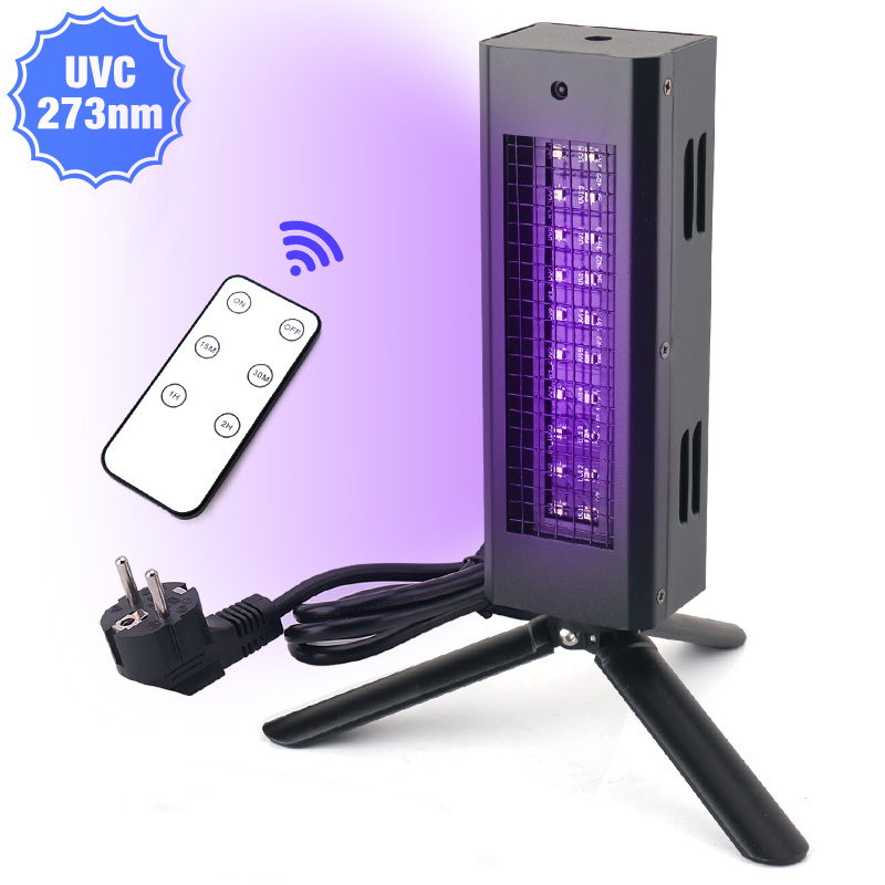 Lámpara ultravioleta de luz esterilizadora LED UVC con luz germicida UV para desinfección de aire