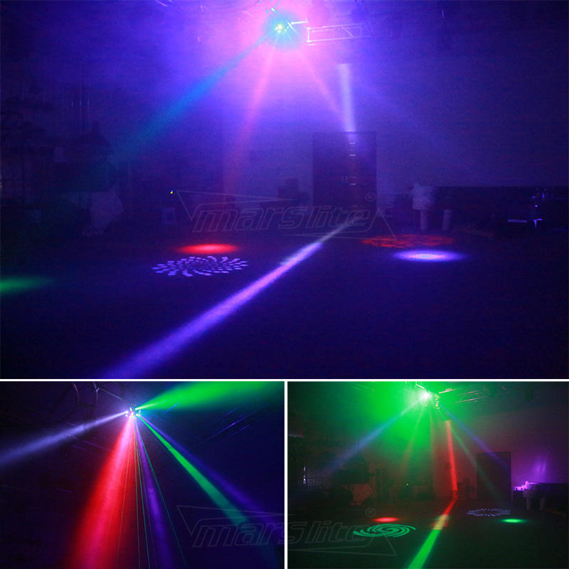 KTV Disco Stage DMX512 80W Beam Gobo Line Laser Effect Rotation Ball Light MS-C009