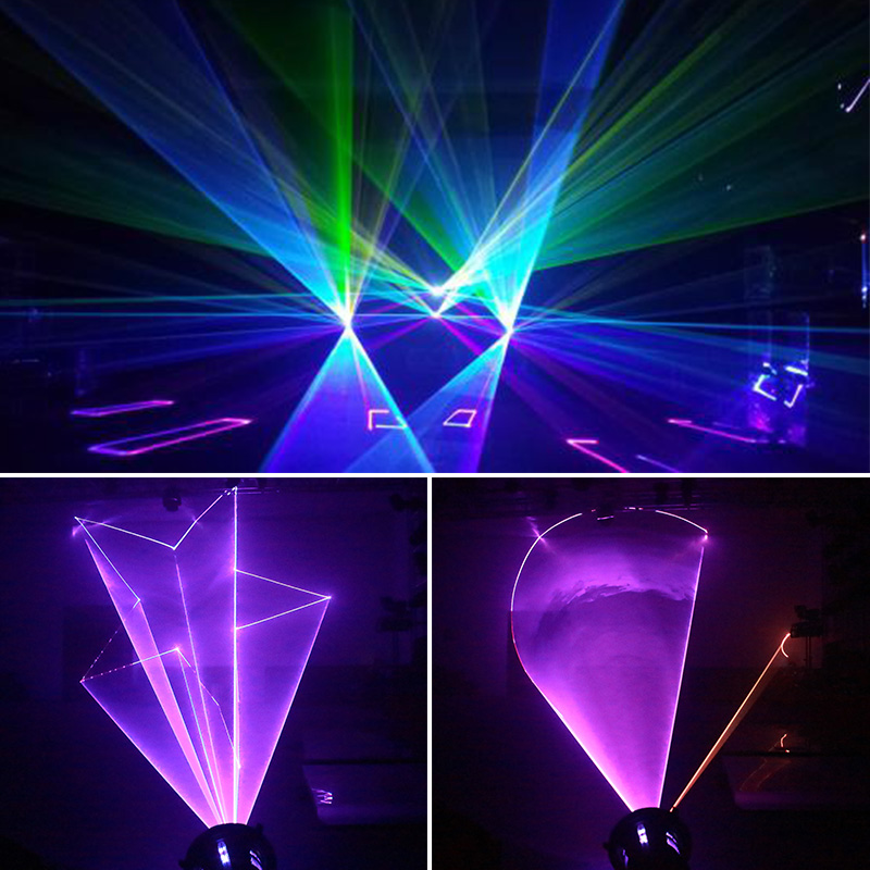 Встроенный 1W 3D-лазерный анимационный светильник для вечеринок MS-C003