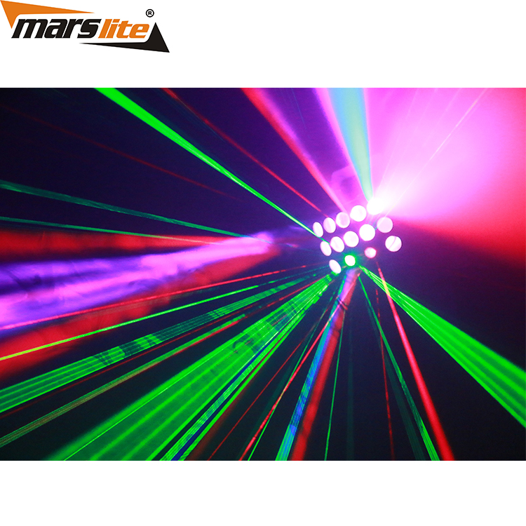 Luz estroboscópica láser Derby LED 3 en 1 KTV Luz de fiesta disco MS-C006