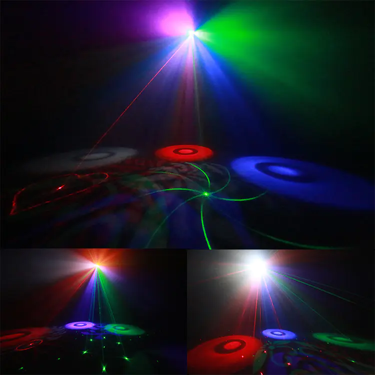 Multi-Effect Equipment Gobo+Derby+Laser+Strobe Combined Effect Party Wedding Stage DJ Lights MS-C014