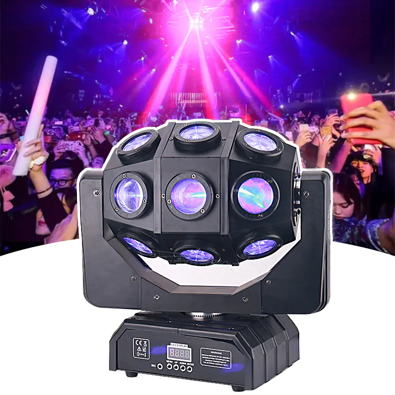 Stage Light Disco Ball 18PCS 10W RGBW Sharpy Beam LED Moving Head Party Light MS-FB1810