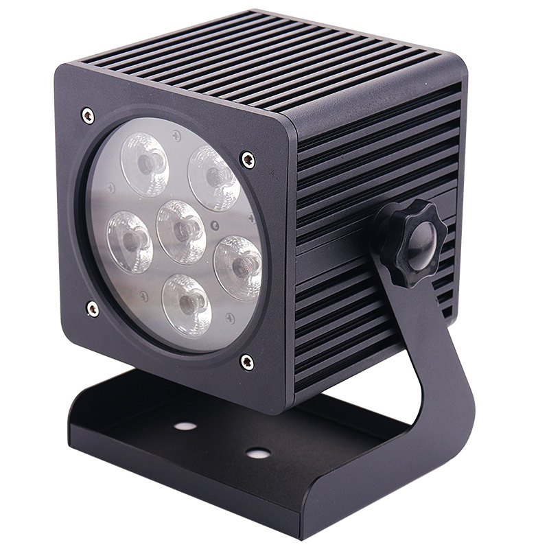 Alto brillo IP65 6X18W RGBWA + UV LED con batería inalámbrica al aire libre DMX Wifi Par luz MS-BW618