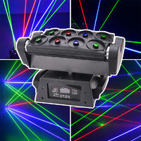 DJ Wedding Equipment 8 Eyes R/G/B Moving Head Beam Spider Laser Light MS-MH8SL