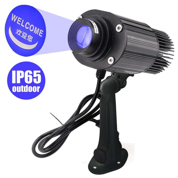 Waterproof Customized Gobo Projector 50W Outdoor LED Advertising Rotating Logo Projector Light MS-LGP50