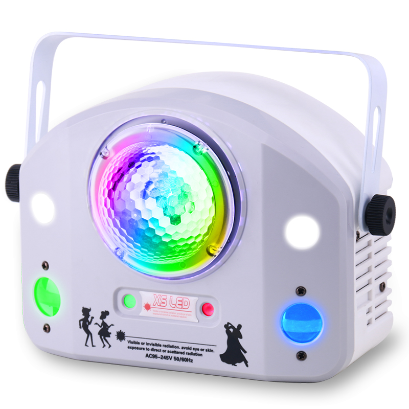Светодиодный гобо стробоскопический лазерный проектор с водной пульсацией 4в1, красочный эффект для домашней вечеринки, КТВ, бар, дискотека, MS-XS012