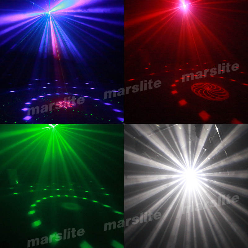 Nuevo diseño DJ LED efecto de bola mágica giratoria colorida luz láser de discoteca para MS-X016 de escenario de fiesta