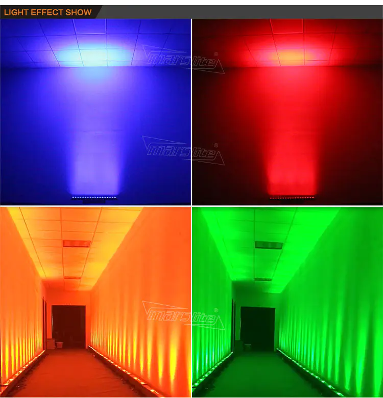 Outdoor City Color Pixel Bar Light DMX512 IP65 18X10W LED Wall Washer Linear Light MS-1810